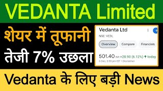 Vedanta share Latest News  Vedanta Share News Today  Vedanta Share price  vedantashare [upl. by Beberg]