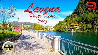 Lavena PT  Italy  Italys beautiful amp Quiet Border Town by The Lake  4K  UHD [upl. by Nahshon]