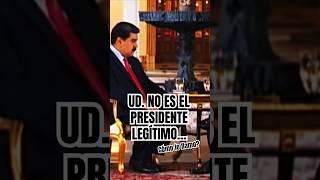 COMO LE LLAMO DICTADOR UD NO ES PRESIDENTE LEGÍTIMO PERIODISTA MODO FURIA [upl. by Glanti]