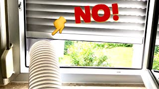 Super Abluftschlauch Fensterdurchführung Rollo Klimaanlage Klimagerät DIY AirLock Hot Air Condition [upl. by Worlock246]