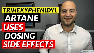 Trihexyphenidyl Artane  Pharmacist Review  Uses Dosing Side Effects [upl. by Irahc]