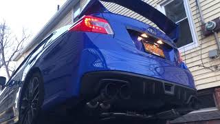 2018 STI Invidia R400 Catback Exhaust Cold Start [upl. by Weiner]