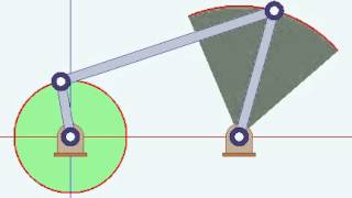 CrankRocker FourBar Linkage [upl. by Sager]
