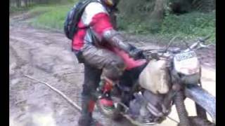 XR400 starting technique gone wrong [upl. by Warchaw180]