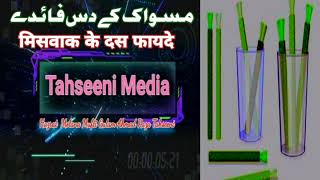 Ten benefits of Miswak  miswak ke das faaede  Ten characteristics of Miswak  miswak ki 10 khaslat [upl. by Anairt]