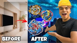 TUKAR RUMAH JADI ARENA BEYBLADE  SEMUA EXCITED NAK MAIN [upl. by Leugim]