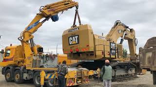 Amazing Heavy Transports Of Huge Excavators amp Dumpers  Mega Machines Movie [upl. by Rodrich922]