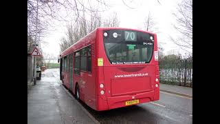 Tour on E200 ExFLN TT DML44284 YX61FYG Route W15 with Blind Change at Higham Hill Cogan Avenue Stand [upl. by Romie]