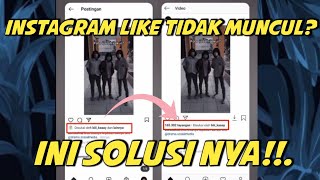 LIKE INSTAGRAM TIDAK MUNCUL  INI SOLUSI NYA [upl. by Ylicic]