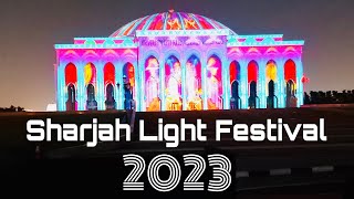 SHARJAH LIGHT FESTIVAL  SHARJAH LIGHT FESTIVAL 2023 UAE  sharjahlightfestivaluniversityofsharjah [upl. by Aicirtel315]