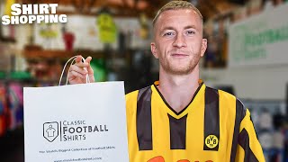 Marco Reus Goes Retro Football Shirt Shopping [upl. by Gurolinick]