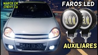 Faros Led De Lupa En Neblineros Auxiliares Chevy C2 C3 Marck Cr [upl. by Blanche]