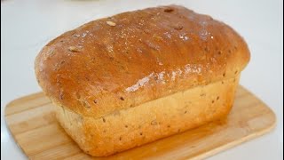 No Knead Sandwich Bread soft and fluffy [upl. by Maite65]