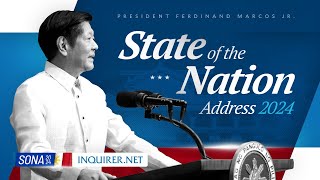 Sona 2024 Bongbong Marcos third State of the Nation Address [upl. by Odlanor136]