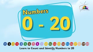 Counting to 20 Fun and Easy Number Video for Kids  Number 0  20  Learn to Count from 0 to 20 [upl. by Hnah]