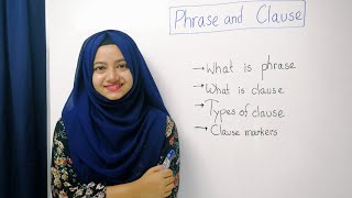 Phrase and clause  Principal clause  Subordinate clause  coordinate clause [upl. by Noraf312]