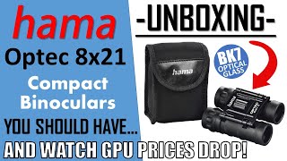 VFM and Mini  Hama Optec 8x21 BK7 Compact Binoculars Unboxing [upl. by Alam]