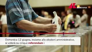 Amministrative e referendum il 12 giugno [upl. by Loella]