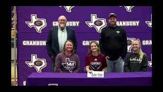 Granbury High SchoolSpring Signing Day [upl. by Nahallac]