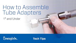 How to Assemble Tube Adapters 1″ and Under  Tech Tips  Swagelok 2020 [upl. by Arretal329]