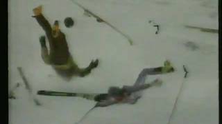 Horrible ski collision training run  Sierra Nevada 96 [upl. by Nnaeirelav241]