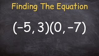 How to find the equation of a line given two points [upl. by Caralie]