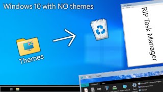 Windows 10 working with no themes [upl. by Id]