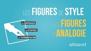 Les figures de style  les figures danalogie  Français  Alloprof [upl. by Nimad389]