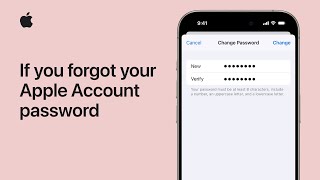 What to do if you forgot your Apple Account Password  Apple Support [upl. by Minton854]