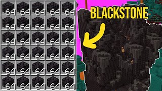 Minecraft  How to get Blackstone a lot [upl. by Glinys]