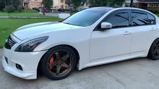 G37 sedan on Nismo LMGT4 18x95 [upl. by Anselmi]