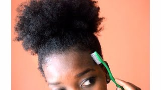 CHEVEUX CRÉPUS  AFRO PUFF VOLUMINEUX  quotBABY HAIRquot [upl. by Paapanen]