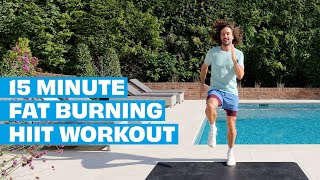 15 Minute Fat Burning HIIT Workout  No Equipment  The Body Coach [upl. by Ralli]