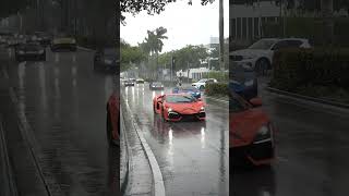 Bull Run 2024  100 Lamborghini drive by [upl. by Adyl]