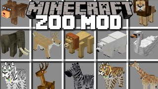 Minecraft ZOO ANIMAL MOD  LOTS OF ANIMALS IN A ZOO AND BRING THEM TO LIFE Minecraft [upl. by Malynda378]