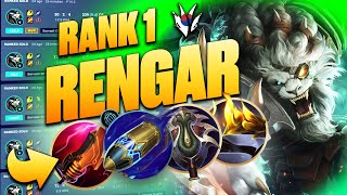 RANK 1 RENGAR JUNGLE Drops 30 Kills in KOREAN Grandmaster 👑  How To Play And Build Rengar [upl. by Akinat]