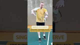 🌟 Flick Serve Technique [upl. by Einej]