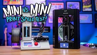 Mini vs Mini Monoprice 3D Printer Speed Test [upl. by Nekcerb266]