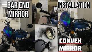 Royal Enfield Hunter 350  Bar End Mirror Installation [upl. by Petra]