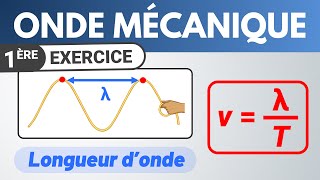 Calculer la célérité dune onde mécanique   1ere  Physique [upl. by Elagibba]