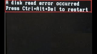 a disk read error occurred press ctrlaltdel to restart windows 7 1000 solution my tips [upl. by Eustazio232]