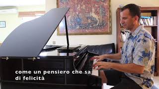 Felicità  Romina Power amp Al Bano  Piano cover with lyrics  Jesús Acebedo  Roland GP 607 [upl. by Yednil]