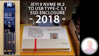 JEYI 9 NVME M2 TO USB TYPEC 31 SSD Enclosure 2018 [upl. by Rye893]