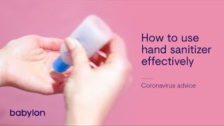 Want Some Hand Sanitizer Heres How to Use it Effectively [upl. by Bride]