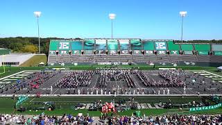 Eastern Michigan University Marching Band Halftime Show 92124  High School Band amp Twirler Day [upl. by Ailee]