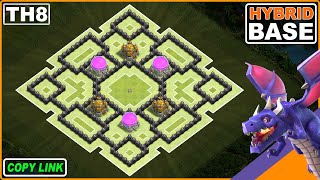 NEW TH8 TrophyFarm Base 2024 COPY LINK  Clash of Clans [upl. by Mochun]