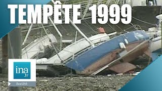 Tempête 1999  Les dégâts à La Rochelle  Archive INA [upl. by Forta]