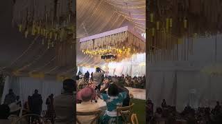 Epic wedding with hanging cake decor wedding decor couple marriage glamour viral [upl. by Enar]