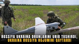 Rossiya Ukraina dronlarini urib tushirdi Ukraina Rossiya hujumini qaytardi [upl. by Handal]