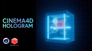 Cinema 4D and Redshift  Hologram Material Breakdown [upl. by Otilrac]